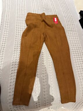Spanx High-Waist Camel Brown Skinny Ponte Pants